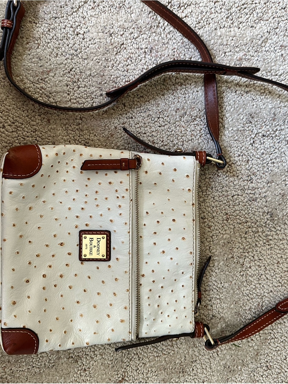 Dooney & Bourke Ostrich-Embossed Crossbody